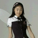<b>날개</b>달고 교복입고 촬영하는 김연아~