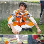 레이싱후 류시원, <b>오죽</b> 더웠으면..