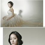 전혜빈의 웨딩드레스 <b>자태</b>, 깃털드레스~