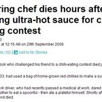 <b>칠리소스</b> 한 스푼 먹고 심장발작으로 사망한 남성