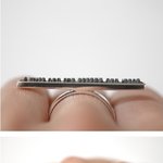 연인들을 위한 '난 네가 그리워' 스탬프 반지