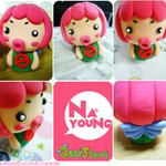 클레이로 만든 나영이랑 <b>다영이</b>