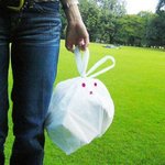 토끼모양의 쓰레기<b>봉투</b>! 아이디어가 굳!!
