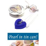 캔 속의 <b>천연</b>진주 목걸이