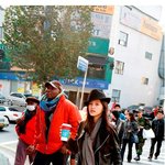 모델 '우리' <b>모자</b>써서 더 작은 얼굴