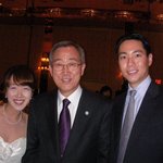 뉴욕에서 <b>반기문</b> 총장, 블룸버그 시장 만난 서민정 부부