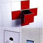 기능성 <b>욕실</b> -타일속으로숨었다 functional tiles