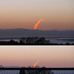 하늘에 나타난 정체 불명의 '거대 불기둥' 논란 확산