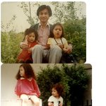 양미라-<b>양은지</b> 자매. 어릴적 모습, 부리부리한 눈은 역시