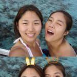 옥주현 <b>피지</b>에서 셀카