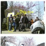 <b>마왕</b> 촬영장, 엄태웅 신민아 직찍! 슬쩍 봐도 느낌이 달라