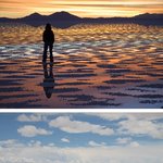 땅과 하늘의 구분이 모호한 그 곳. 볼리비아의 소금<b>사막</b>!