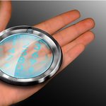 컵받침 같은 휴대폰 radia cell <b>phone</b>