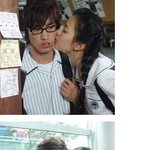 같은 모자 쓴 한효주, 타블로 볼에 <b>기습</b>뽀뽀!