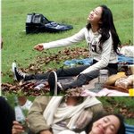 전혜빈 최근 <b>잔디</b>에서 촬영하는 모습 직찍