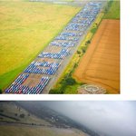 드라이버 사망 1주년을 기념하기 위해 모인 1100대의 자동차!