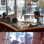 공익중인 김종민, <b>하하</b>, 장우혁 커피숍 직찍!!!!!