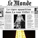 와와!!파리 <b>에펠</b>탑에 호랑이 출현!!