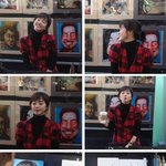 미국에서 한예슬 최근 직찍~ <b>초상화</b> 그리는중?ㅎ