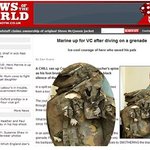 수류탄 몸으로 덮은 군인 극적인 생존 <b>배낭</b>은 너덜너덜해졌네요..ㅠ