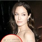 문신 마니아 안젤리나 졸리! 쌍둥이 위한 문신 추가!