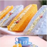 알록달록, 입도 눈도 즐거워지는 컬러 떡 샌드위치!