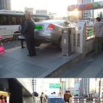 길이 너무  막혀서 지하철을 <b>이용</b>하시는 김여사님