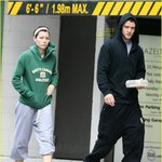 츄리닝<b>차림</b>의 저스틴과 제시카비엘