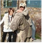 <b>채연</b>의 최근 근황, 스키장에서 썰매개랑~