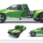 미래의 전기 추진 컨셉<b>차들</b>