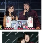 故안재환-정선희 색조화장품<b>런칭</b> 기자회견때 모습