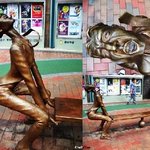 앉아있으면 괜히 미안해지는 <b>벤치</b>