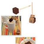 커피, 차에 넣어 먹는 <b>막대</b> 밀크 초코렛