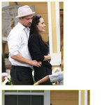 브래드 피트 촬영장에 <b>놀러</b>간 졸리, 애정 표현 하네~