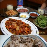 포장마차 일등 술안주 매콤 <b>쫄깃</b>한 닭똥집 볶음