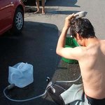 캠핑할때 필요, 포터블 사워기