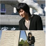 강동원 한양대 <b>홍보</b>책자 촬영!!머리가 기네~