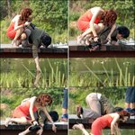 캣츠, 화보찍다가 <b>물속</b>에 풍덩~