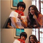 손담비 옆에 있는 정일우는 <b>뜨악</b>