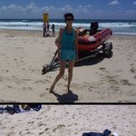 해변 <b>놀러</b>간 한지혜, 인어공주 놀이중