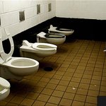 뉴욕 공중 화장실은 <b>칸막이</b>가 없어~