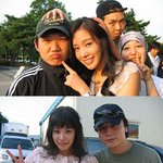 김아중 촬영중 <b>스텝들</b>과 직찍
