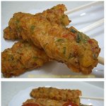 오징어와 야채로 만든 오징어 <b>핫바</b>