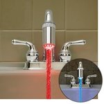 물이 빛나는 <b>led</b> 수도꼭지 입니다.