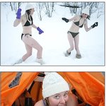 <b>눈속</b>에서 비키니 입고 사진 찍은 이유는?