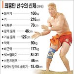 최홍만의 <b>신체</b>