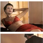 밀라요보비치, <b>속옷</b> 입고 초 섹시 화보