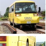 철도에서도 주행이 가능한 버스