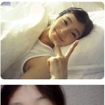한채영과 <b>전도연</b>의 침대위 애교셀카, 누가 더 귀여워?