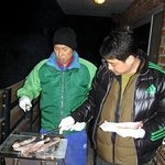 최근 고기굽는 윤종신과 라익이 직찍